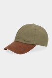 Barbour căciulă din bumbac Transport culoarea verde, MHA0888