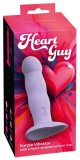 Vibrator Silicon Heart Guy Purple 19.5cm, Orion