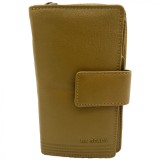 Portofel Femei Cu multe Compartimente, 4 Culori: Mustar, Rosu,Negru, Albastru, 9,5 x 16 x 3 cm, BRAND LA SCALA