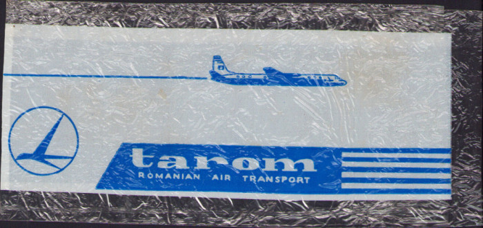 HST Pungă reclamă TAROM Rom&acirc;nia comunistă