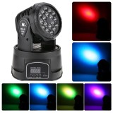 Cumpara ieftin Mini Moving Head 18 LED RGB de 54 W, controler DMX cu display digital
