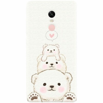 Husa silicon pentru Xiaomi Remdi Note 4X, Bear Family foto