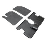 Set de 5 covorase cauciuc 3D stil tavita premium pentru Citroen DS3 2010-2019, Recambo