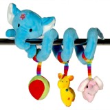 Jucărie Spirală cu Animale, Model Elefant, Jucării Suspendabile, Albastru, 20cm, Oem