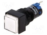 Comutator ONPOW acţionat prin apăsare Poz 2 SPDT 0,5A/250VAC IP40