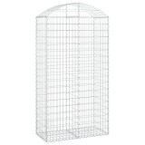 Cumpara ieftin Cos gabion arcuit, 100x50x180/200 cm, fier galvanizat