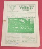 Program fotbal PETROLUL Ploiesti - METALUL Plopeni 19.09.1976