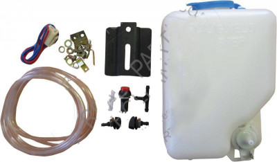 Kit spalator faruri universal rezervor 1.5 l 12V, set complet , furtun, teu, comutator , pompa Kft Auto foto