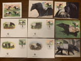 Vietnam - tapir - serie 4 timbre MNH, 4 FDC, 4 maxime, fauna wwf