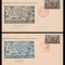1949 Romania - 2 FDC 23 August Ziua Nationala (dt+ndt), LP 256 + LP 256 a