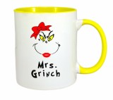 Cana maner galben personalizata Grinch Christmas, INOVATIX&reg;. 330ml, Oem