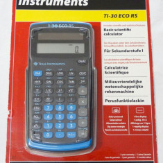 Calculator stiintific Texas Instruments TI-30 ECO RS Single Line - sigilat