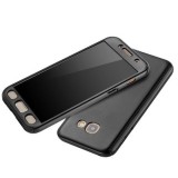 Cumpara ieftin Husa FullBody MyStyle Black pentru Samsung Galaxy A3 2017 acoperire completa 360 grade cu folie de protectie gratis