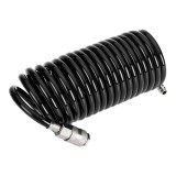 Furtun spiralat pentru aer comprimat din PU 6,5 x 10 mm, 5 m, 16 bar