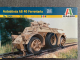 machetă kit plastic WWII Italeri 1/72 Autoblinda AB 40 Ferroviaria