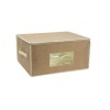 Cutie depozitare lucruri diverse, bej, 50x40x24 cm, Oem