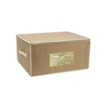 Cutie depozitare lucruri diverse, bej, 50x40x24 cm, Oem