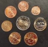 Set Monede Euro Finlanda 2000 UNC - Colectie 8 Monede: 1 Cent - 2 Euro - Ideal Colectie Numismatica