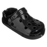 Scrumieră ceramică neagră cu design 3D sabot, 15x7,5x8cm, CMCLASS