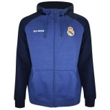 Real Madrid hanorac de bărbați cu glugă Zip azul - XL