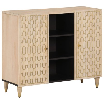vidaXL Dulap lateral, 90x33x75 cm, lemn masiv de mango 358276 foto