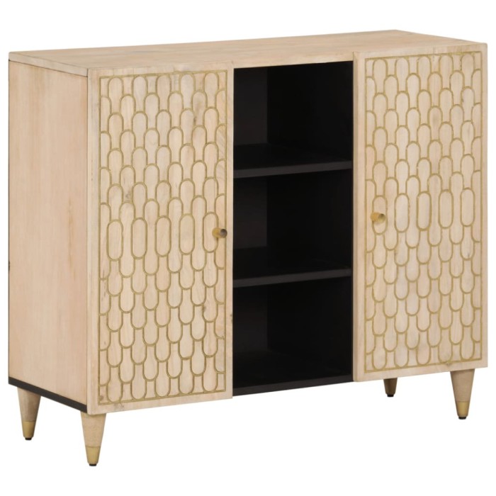 vidaXL Dulap lateral, 90x33x75 cm, lemn masiv de mango 358276