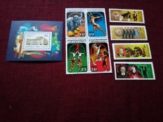 LOT TIMBRE NESTAMPILATE URSS 1989 SERIE SCURTA COLITA DDR foto