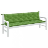 Gossi perna banca de gradina, 2 buc. melanj verde, 200x50x7 cm textil