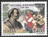 B2003 - Italia 1988 - San Carlo Borromeos neuzat,perfecta stare, Nestampilat