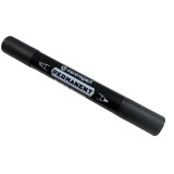 Marker permanent negru, cu 2 capete, varf subtire si gros