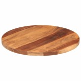 vidaXL Blat de masă rotund, 50 cm, 25-27 mm, lemn masiv acacia