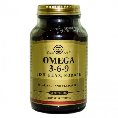 OMEGA 3-6-9 softgels 60cps SOLGAR foto