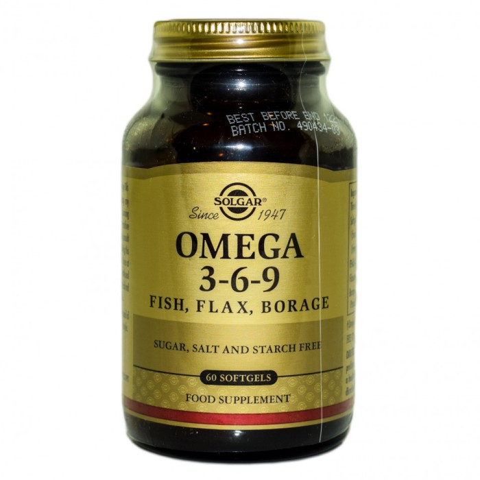 OMEGA 3-6-9 softgels 60cps SOLGAR