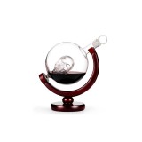 Cumpara ieftin Sticla-decantor Cap de Mort cu suport din lemn