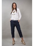 Cumpara ieftin Hanorac Dama Sport Heart Nebula Alb M/L (XS/S) Bumbac Poliester Elastan
