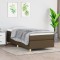 vidaXL Cadru de pat box spring, maro &icirc;nchis, 90x190 cm, textil