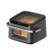 Friteuza dubla cu aer cald HEINNER AirBake Revolution, 10 l, 2200 W, 12 programe, Timer, 2 ferestre