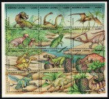 SIERRA LEONE 1995 - Dinozauri / colita MNH, Stampilat