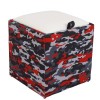 TABURET BOX - PRINT - CORP CAMUFLAJ ROSU/CAPAC IMITATIE PIELE DIVERSE CULORI - Wenge 21835