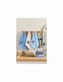 Set 3 prosoape de baie mici albastre cu model nautic