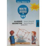 ALGEBRA GEOMETRIE, CLASA A 8-A, PARTEA 2-ANTON NEGRILA, MARIA NEGRILA-249013