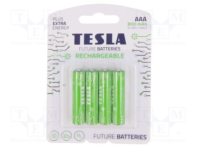 Acumul: Ni-MH AAA,R3 1,2V 800mAh blister 4buc.