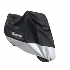 Husa motocicleta MotoWolf 210d, marime 295x110x140, impermeabila, protectie soare, vant, ploaie, interior soft, XXXXL