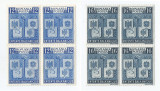 |Romania, LP 137/1940, Intelegerea Balcanica, blocuri de 4 timbre, MNH, Nestampilat