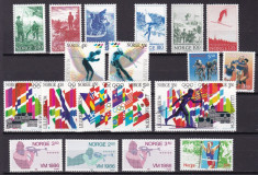 Norvegia sport lot serii complete MNH w59 foto