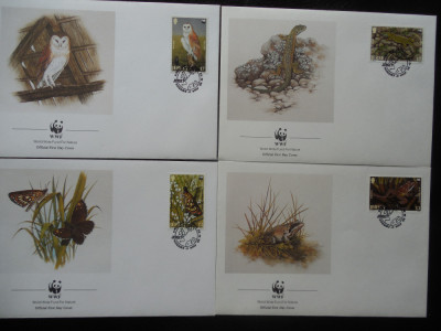 Jersey-Fauna-set complet FDC foto