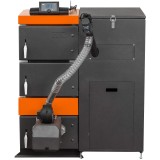 TIS NEW DUO PELLET 95 KW Cazan pe combustibil solid(panou comanda+ventilator in set)