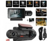 Camera Auto Dubla Full HD 1080P, Card 32GB Inclus, Unghi Larg 170&deg;, Inregistrare Bucla, Senzor G, Detectie Miscare