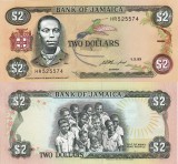 JAMAICA 2 dollars 1993 UNC!!!