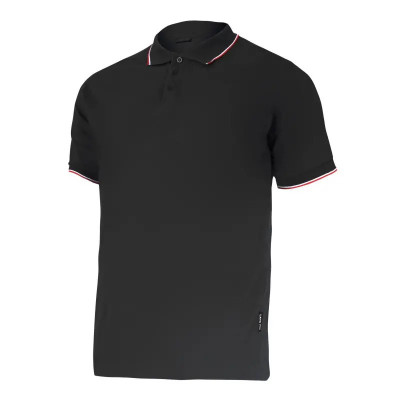 Tricou Lahti Pro Bumbac Polo Subtire Culoare Negru Marime L foto